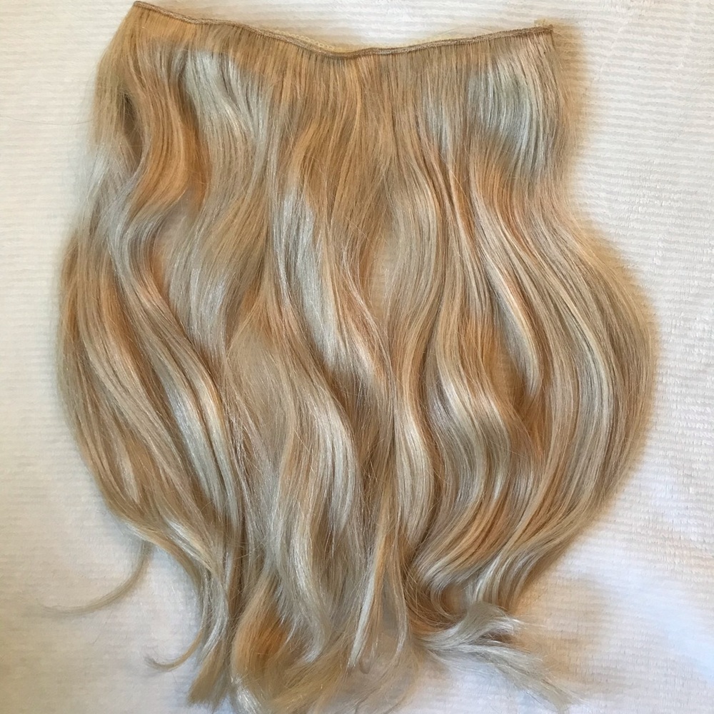 16 inch Beachy Blonde Halo Extensions 140 Grams Zala Hair extensions